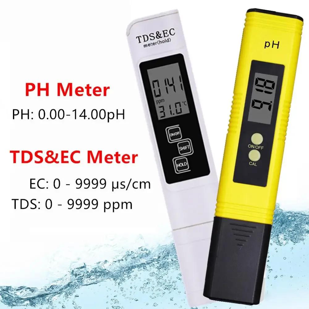 TDS 跮   ,  0-14 PH 跮 , TDS & EC LCD   PPM  , 0-9990ppm